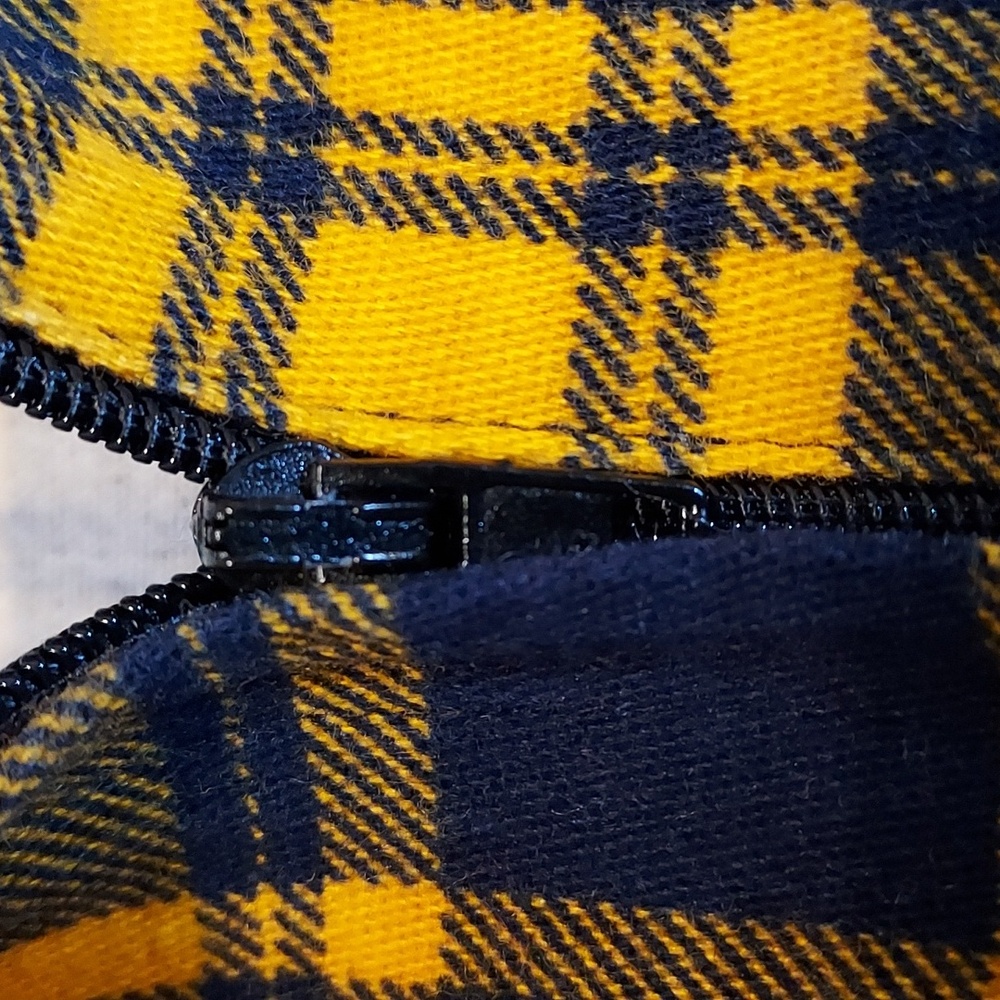 Jawbreaker Punk Pinup Rockabilly Yellow Black Plaid Cropped Jumpsuit 12/14 - XXL - Picture 5 of 9